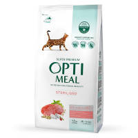 Сухой корм для кошек Optimeal для стерилизованных\/кастрированных с говядиной и сорго 1.5 к (4820215364652)