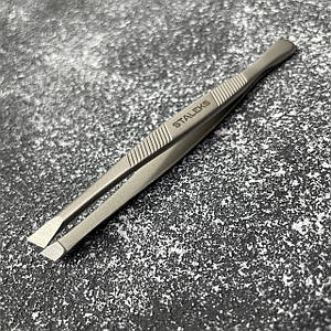 Пінцет для брів CLASIC 10 TYPE 3 (широкі скощені кромки)