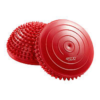 Полусфера массажная балансировочная (массажер для ног, стоп) 4FIZJO Balance Pad 16 см Red
