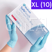 Перчатки нитриловые (размер XL) голубые 3,5г Medicom, 100 шт