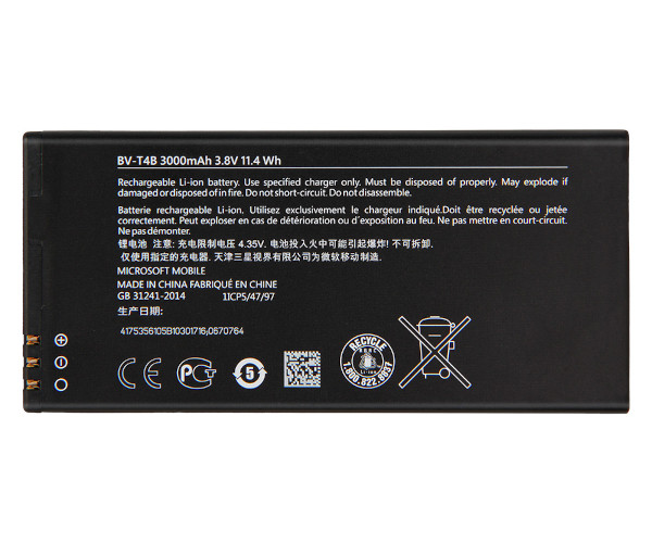 Батарея Microsoft BV-T4B ❑ Microsoft 640 XL, фото 1