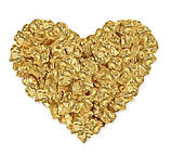 Пелюстки троянд штучні 100 штук 45 на 45 мм золотистий, фото 2