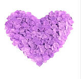 Пелюстки троянд штучні 100 штук 50 на 45 мм бузковий, фото 2