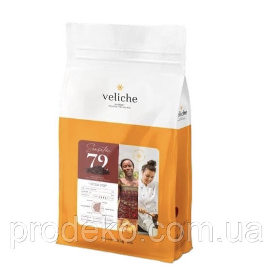 Шоколад темний VelicheBLACK CHOCOLATE 72% 10 кг