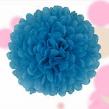 Кулька паперова для свята 15 см блакитний, фото 2
