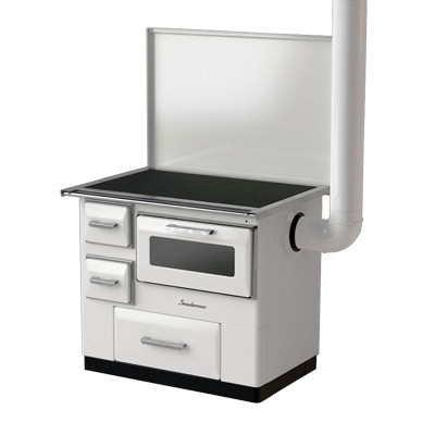 Піч з варильною поверхнею і духовкою MBS 7 New Line, біла, 9,5 кВт, праве підключення димаря, фото 1