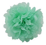 Помпон паперовий для свята 15 см м`ятний, фото 2