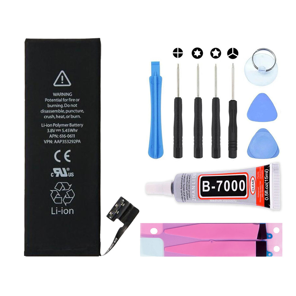 Батарея для iPhone 5 1440 mAh та набор інструментів для заміни, фото 1