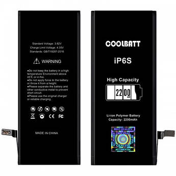 Батарея iPhone 6S (2200mAh) CoolBatt (A+++)