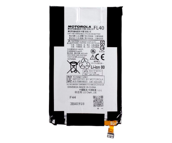 Батарея Motorola FL40 che Motorola Motorola X Play use Motorola Droid Max 2 3630mAh