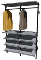 Гардеробна модульна Premio GS - 1200/7(1263 (21/600/21/600/21) *550*Н2030)