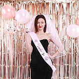 Дощик для фотозони на стіну 2 м на 1 м рожеве золото, фото 5