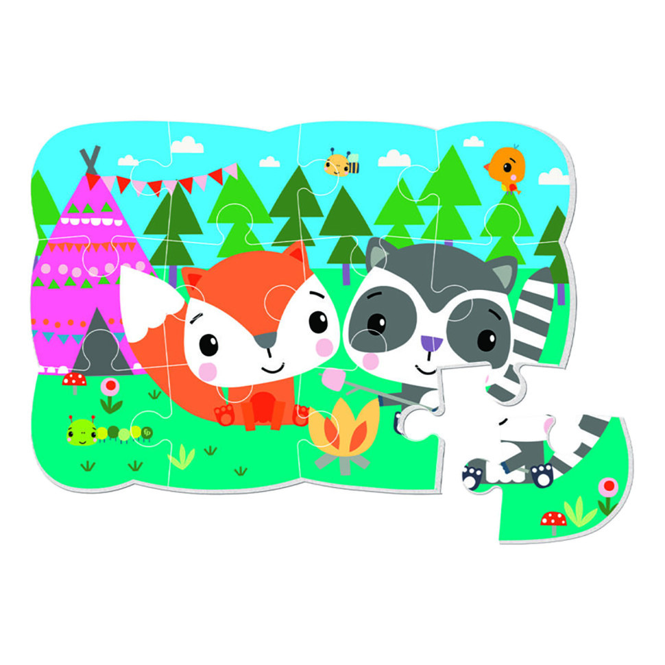 Гра hotdeal настіільна "Магніітніі пазли A5. Єнот та лисиця" VT3205-96, фото 1