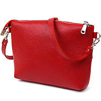 Женская сумка кросс-боди Shvigel из натуральной кожи красная | сумка через плечо женская