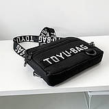 Нагрудна сумка TOYU BAG 6021 чорна, фото 2