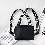 Нагрудна сумка TOYU BAG 6021 чорна, фото 4