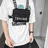 Нагрудна сумка TOYU BAG 6021 чорна, фото 6