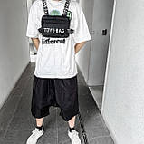 Нагрудна сумка TOYU BAG 6021 чорна, фото 5