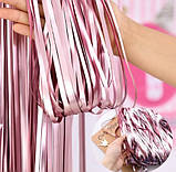 Шторка дощик для фотозони матова 2 м на 1 м рожевий, фото 2