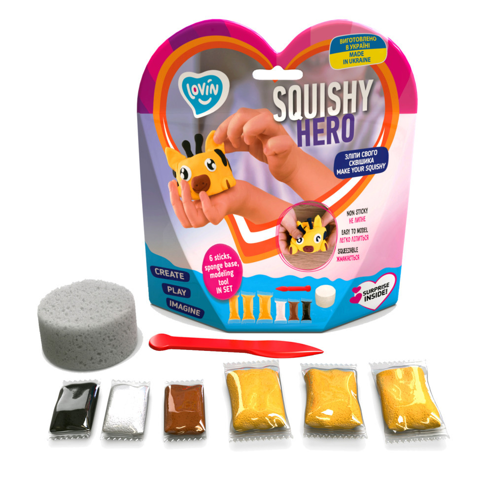 Набіір для лііплення з повіітряним пластилііном Squishy SquiRaff ТМ Lovin 70127, фото 1
