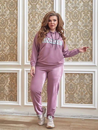 Зручний жіночий костюм, тканина "Трикотаж Двонитка" 52, 54, 56, 60, 62, 66 розмір 52, фото 1