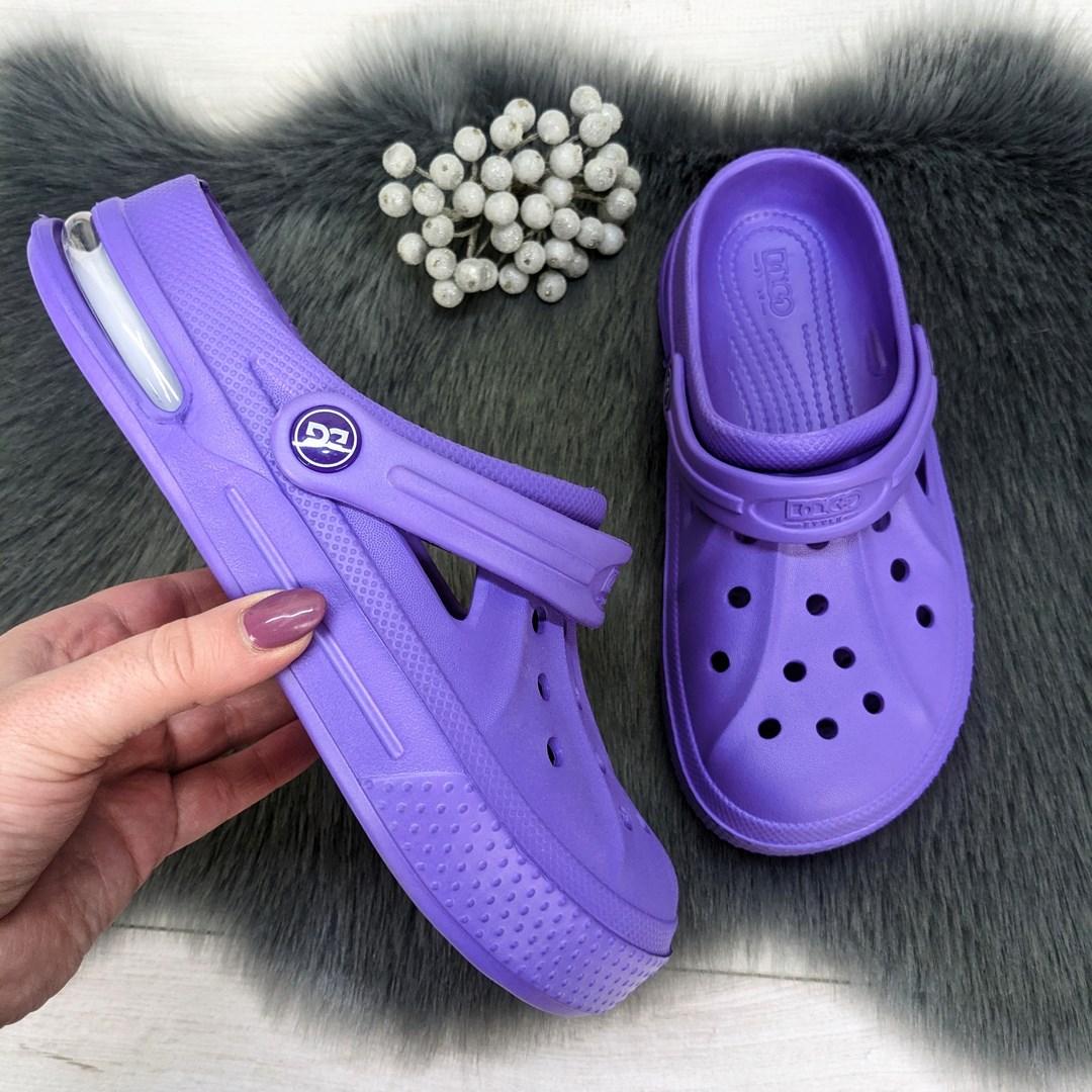 Сабо крокси жіночі фіолетові на балоні Даго Стиль 2794, фото 1