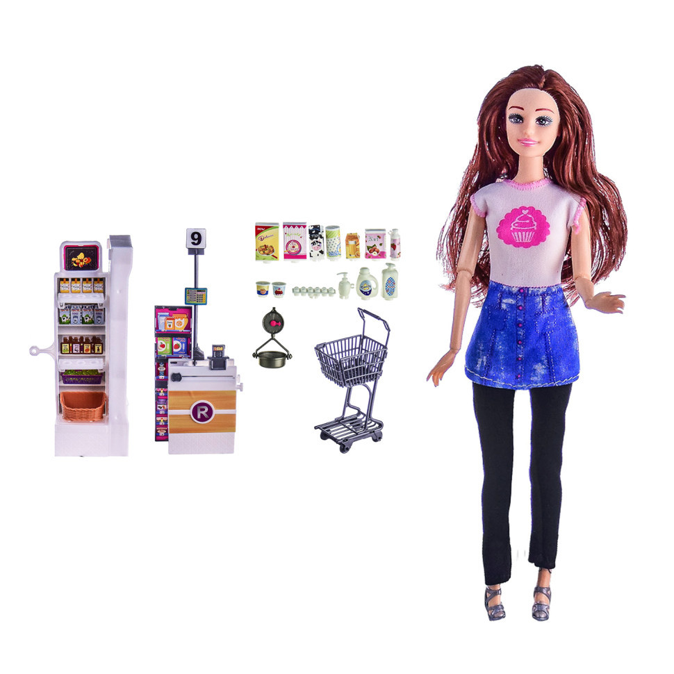 Лялька hotdeal типу Барбі Bambi KQ113A з візком та продуктами, фото 1