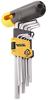 Набір ключів Torx Master Tool 9шт T10-T50мм L90-227мм з утримувачем №75-0962