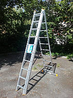 Драбина 3х10 КРОК, алюмінієва, фото 3