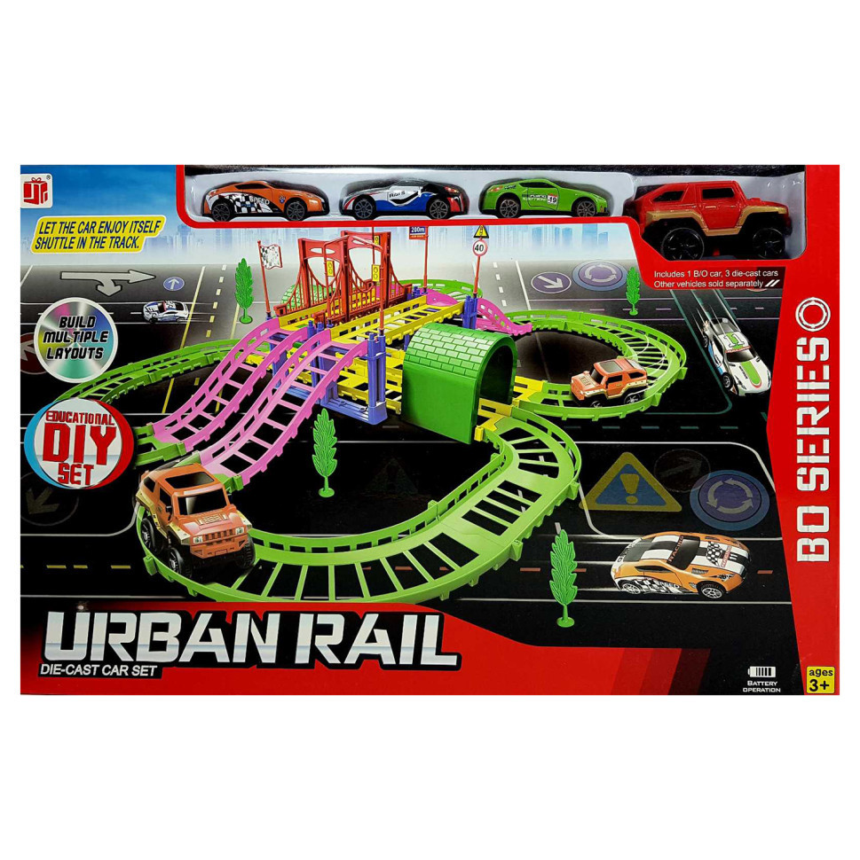Дитячий трек URBAN RAIL Bambi 888-54 машинки 4 шт.