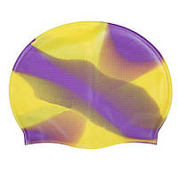 Шапочка для бассейна разноцветная силиконовая - размер универсальный (23*18см в нерастянутом виде)