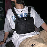 Нагрудна сумка Panda 3066 чорна, фото 6