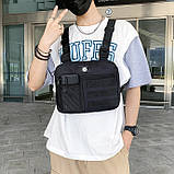 Нагрудна сумка Panda 3066 чорна, фото 3