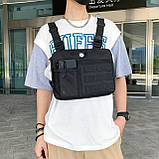 Нагрудна сумка Panda 3066 чорна, фото 8