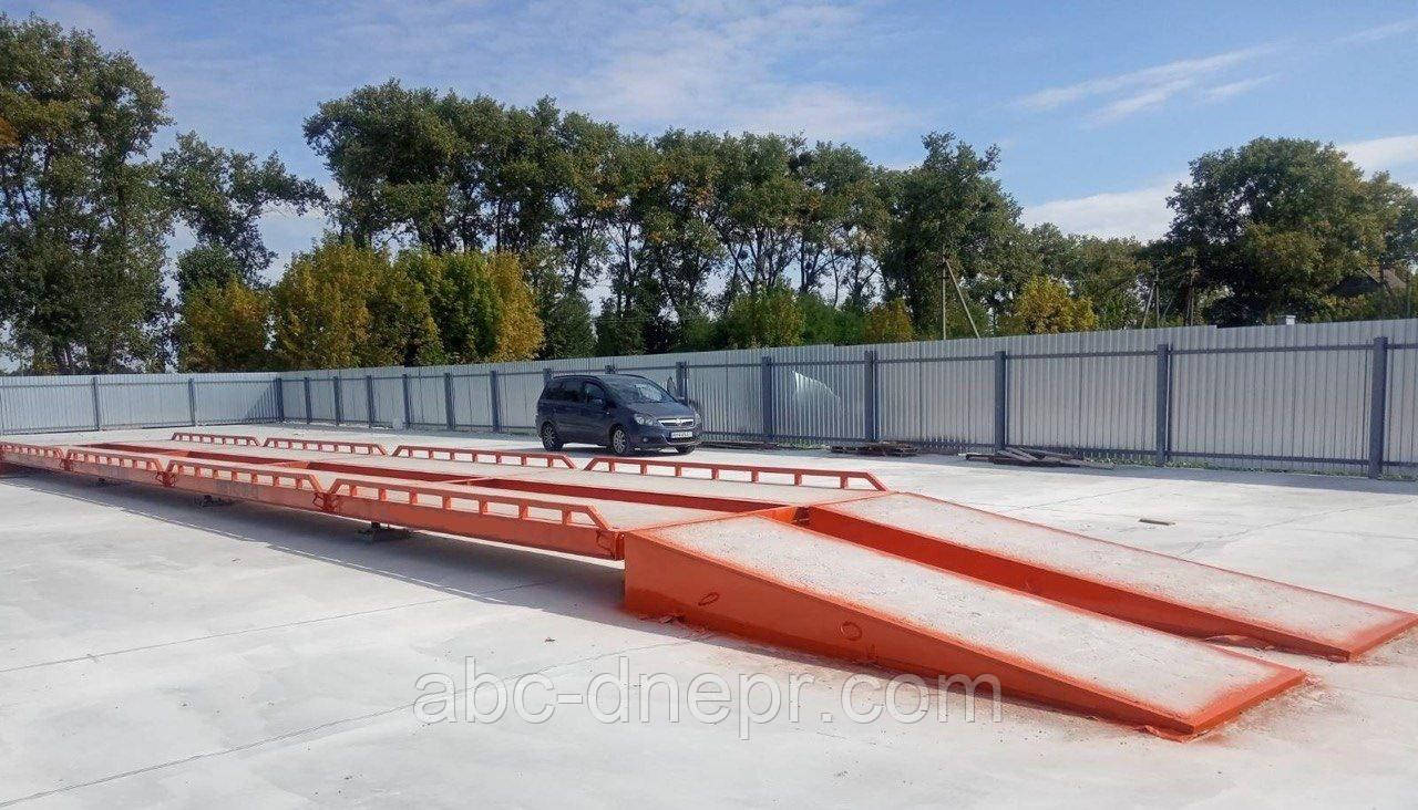 Автомобільні бетонні ваги на 80 тонн 18 метрів на цифрових датчиках