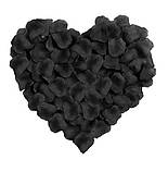 Штучні пелюстки троянд для декору 100 штук 45 на 40 мм чорний, фото 2