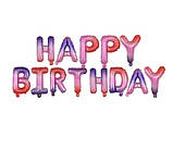 Кулі Happy birthday фольговані 16 дюймів різнобарвний, фото 2
