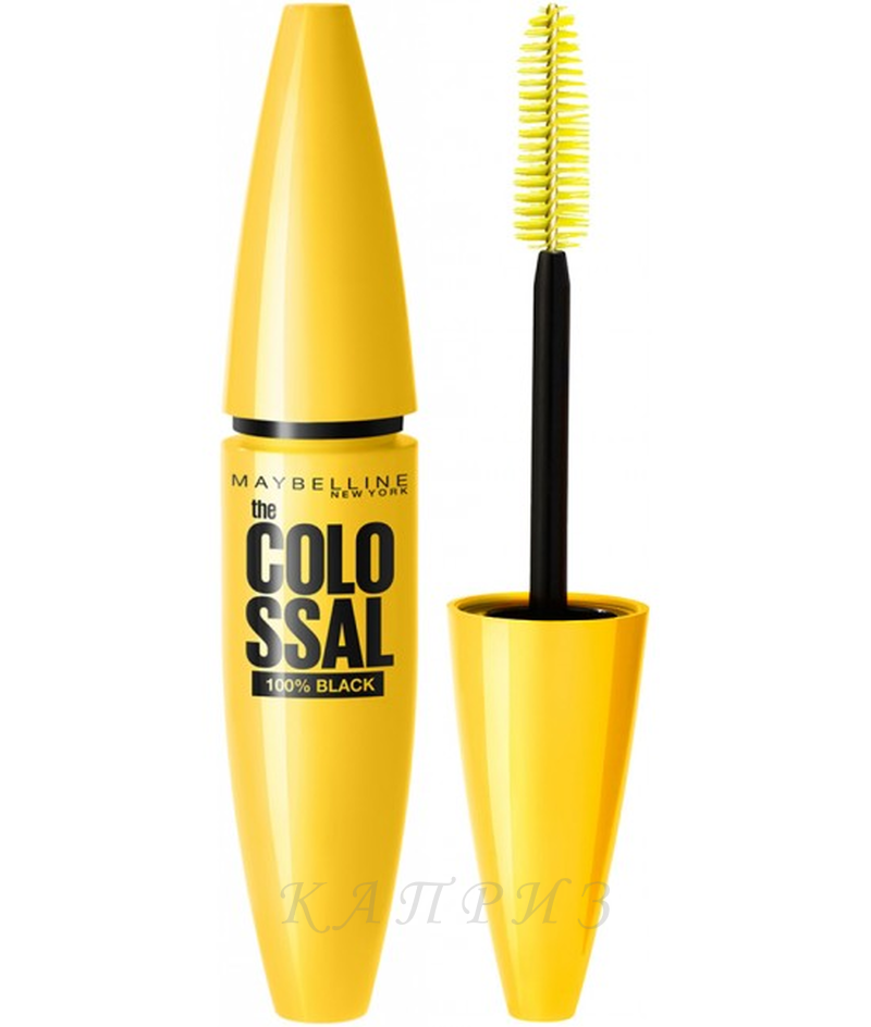 Туш Maybelline New York Volum Express Colossal 100% Black 10,7 мл, фото 1