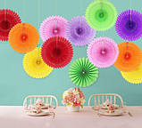 Гірлянда віяло декоративне 20 см зелений, фото 2