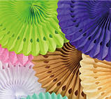 Гірлянда віяло декоративне 20 см зелений, фото 3