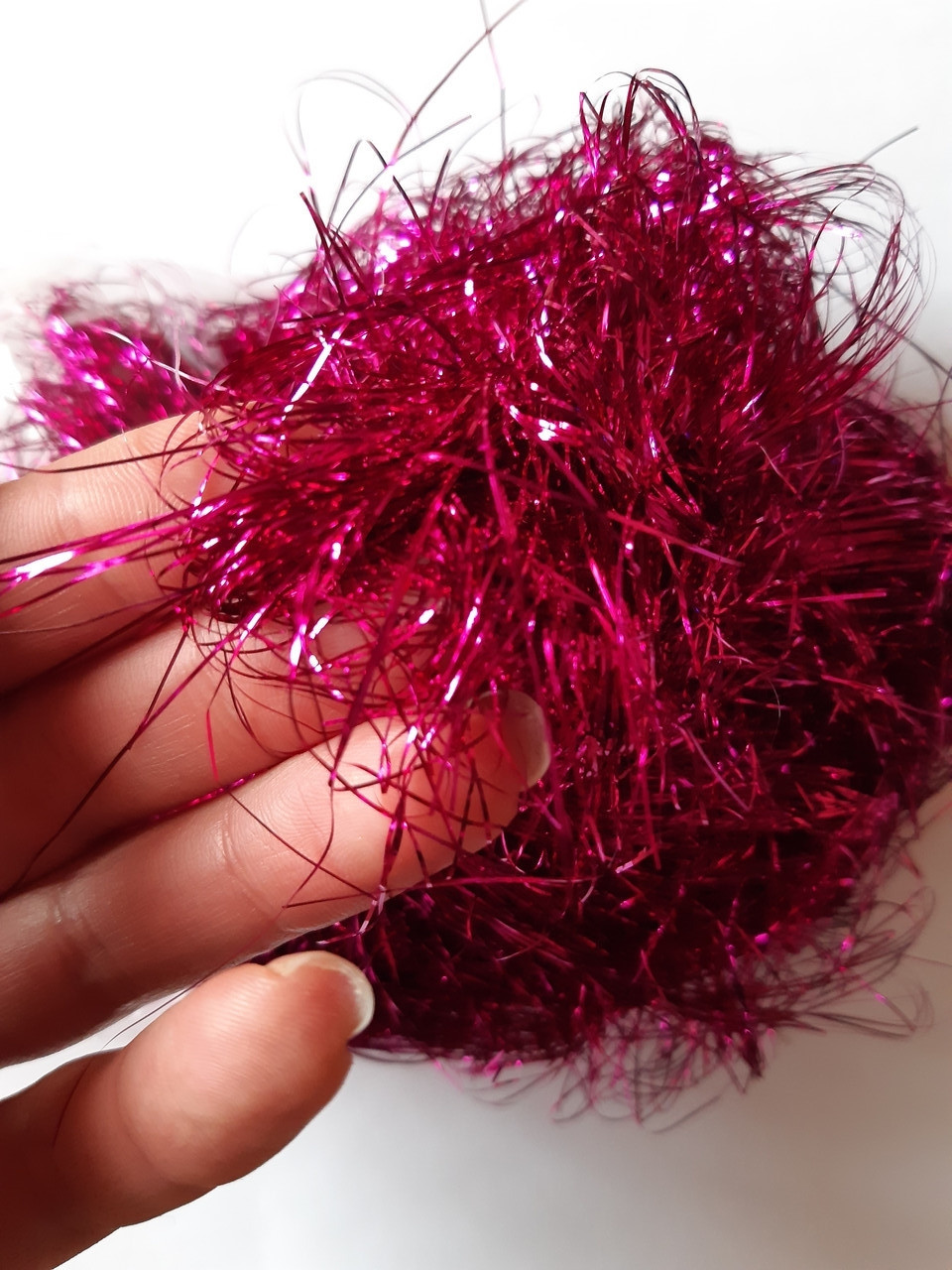 Дощик тонкий 10 г малиновий, фото 1