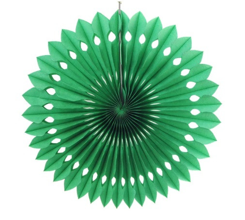 Гірлянда віяло декоративне 20 см зелений, фото 1