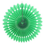 Гирлянда веер зеленый - диаметр 20см