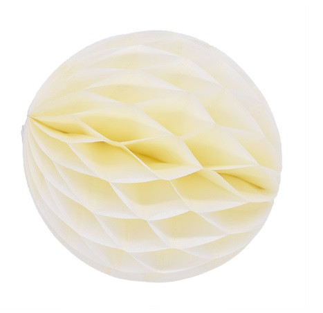 Куля сота з паперу 20 см бежевий, фото 1