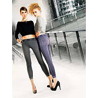 Леггинсы женские Lores "Capri Jeans" 90 ден, черные - размер универсальный, Италия