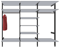 Гардеробная система 2484 (21/800/21/800/21/800/21) *550*Н2030