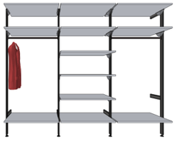 Гардеробна система 2484 (21/800/21/800/21/800/21) *550*Н2030