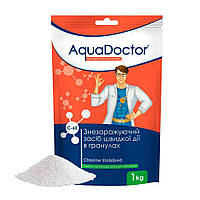 AquaDoctor C-60 1 кг | Швидкорозчинний хлор шок для басейну в гранулах