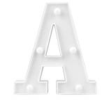 Об'ємна літера А led маленька 16 на 14 см білий, фото 3