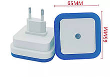 Світлодіодний нічник із датчиком на освітлення Блакитний, фото 4